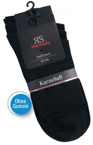 MEN RS HARMONY KURZSCHAFTSTRUMPF - Ohne Gummi - schwarz - 3 Pack